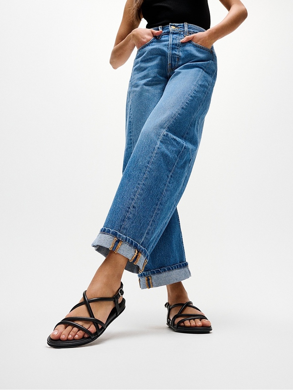 Fit Flop GRACIE Strappy Black Leather Sandal